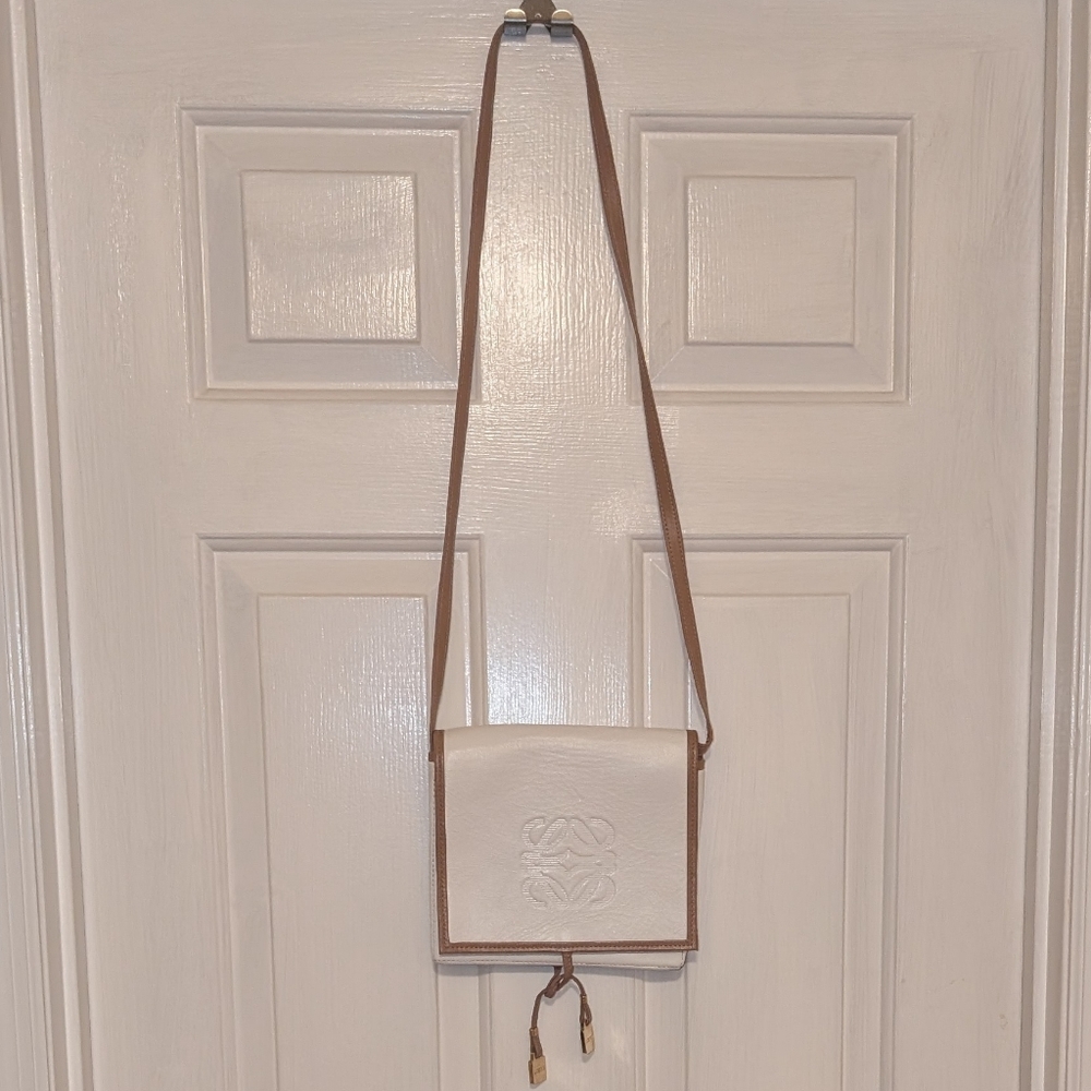Vintage Loewe Leather Crossbody Bag